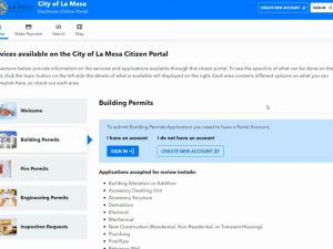 La Mesa - Applying for Building Permits through Maintstar