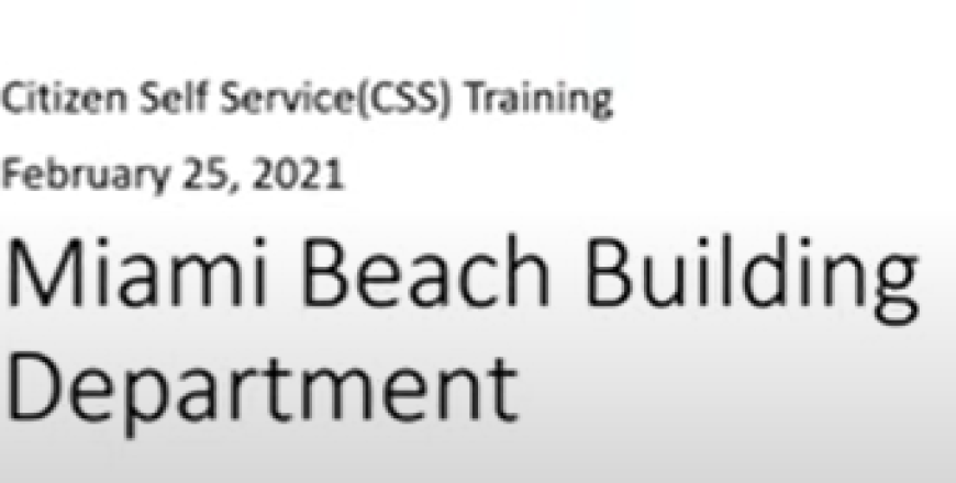 Online Permits Training